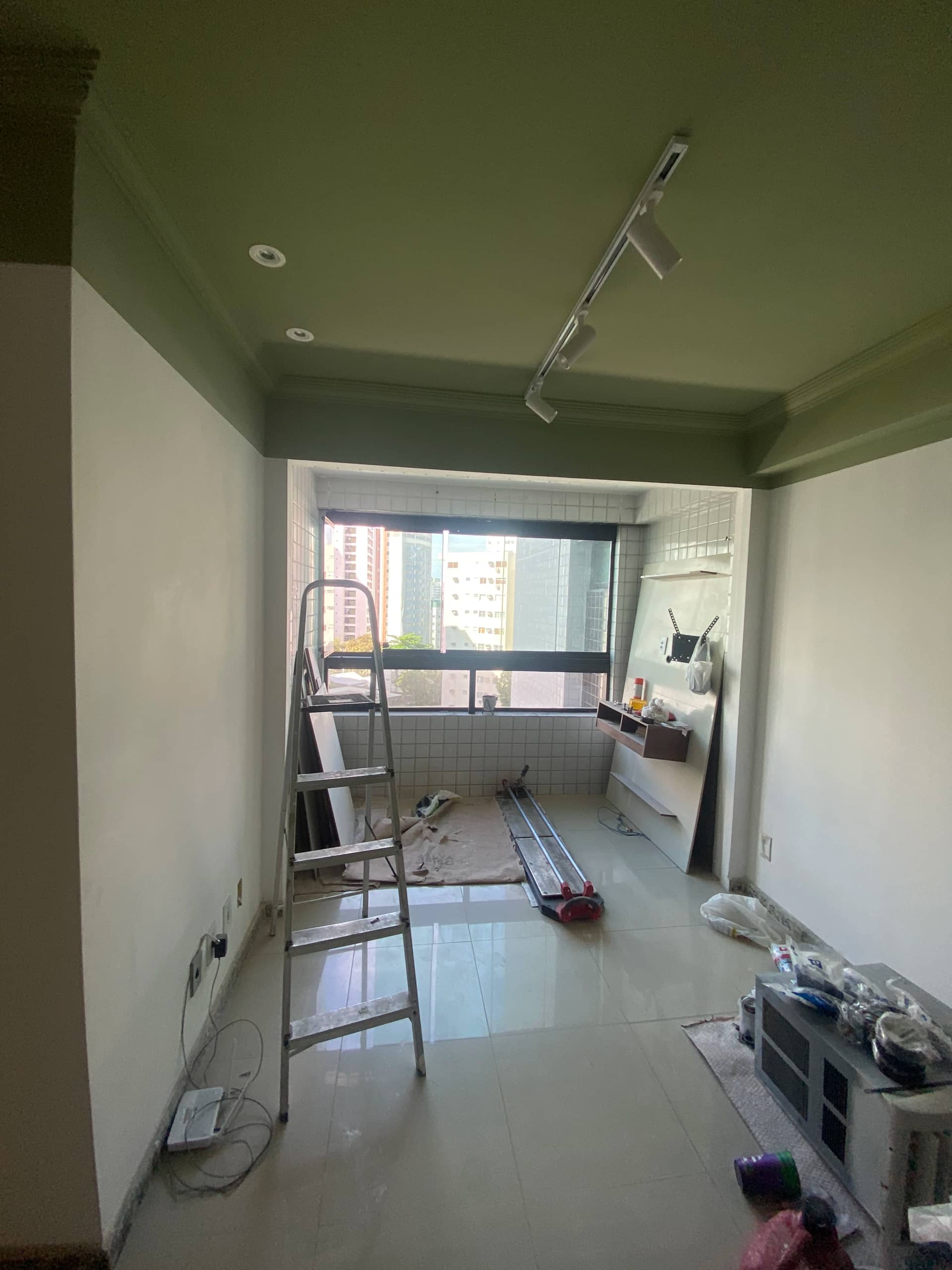 Sala residencial reformada pela GA Reformas em Boa Viagem, Recife